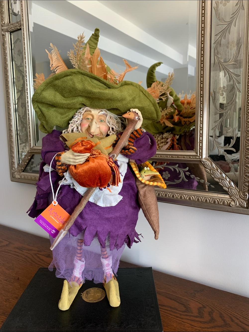 Handcrafted Witch with Baby Dragons